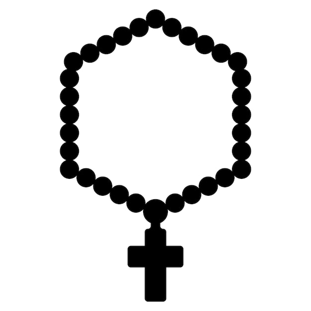 Vector prayer beads icon vector illustration logo design