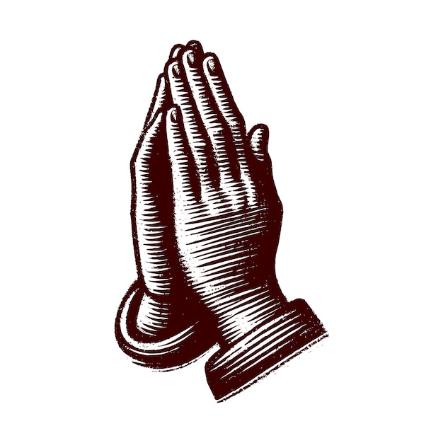 Praying Hands Illustration