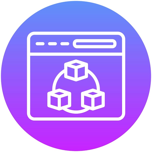 Предварительно созданная иллюстрация иконки вектора модуля No Code