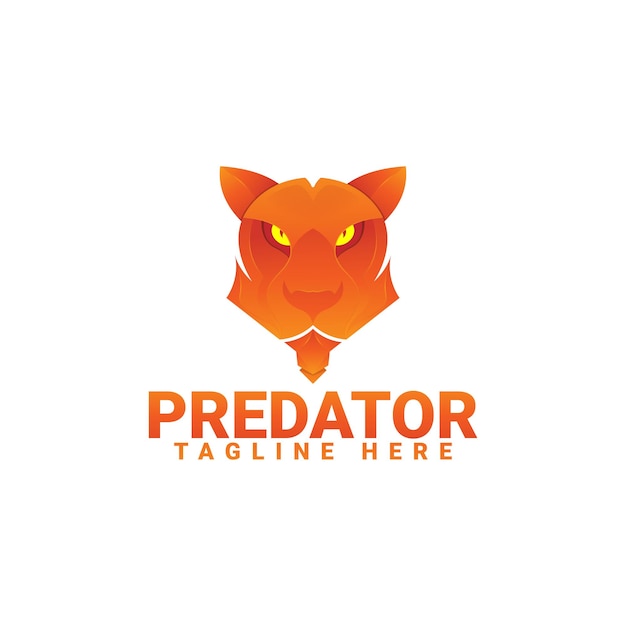 Vector predator logo colorfull design