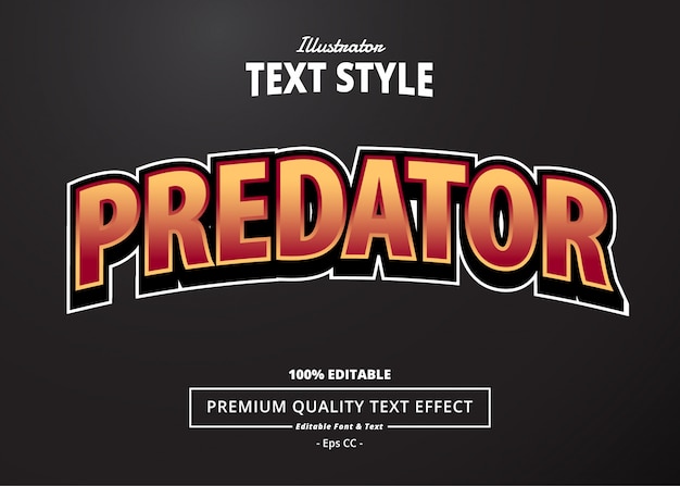 Predator text effect