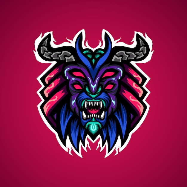 Predatory monster gaming esport mascot logo