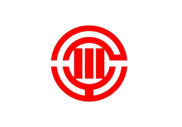 Prefecture Saitama flag vector illustration isolated Japan prefecture symbol