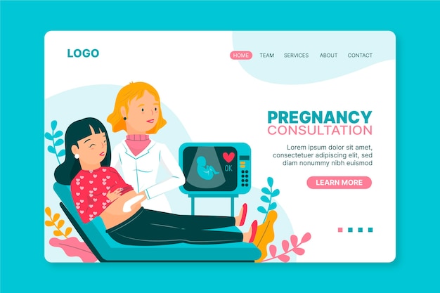 Pregnancy consultation - landing page