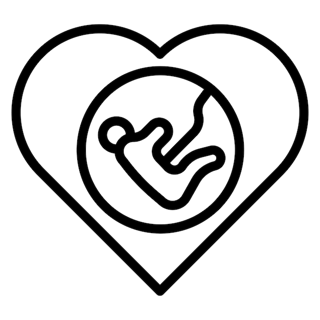 Vector pregnancy icon vector image can be used for child adoption