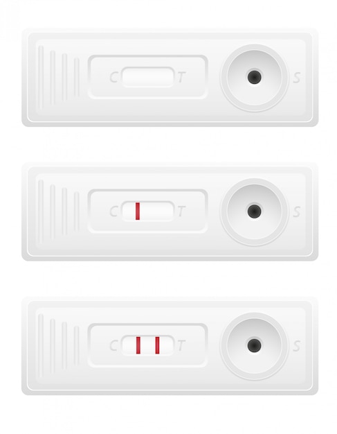 임신 테스트 벡터 일러스트 레이 션