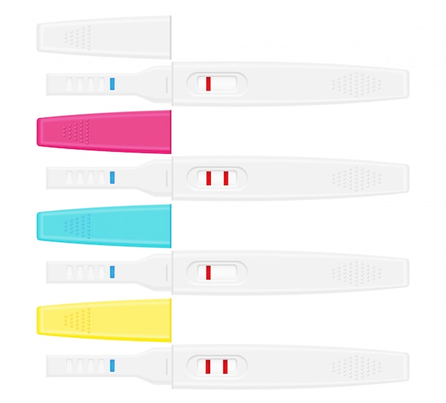 Vector pregnancy test vector illustration