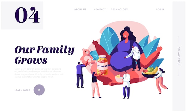 Pregnancy Website Landing Page.