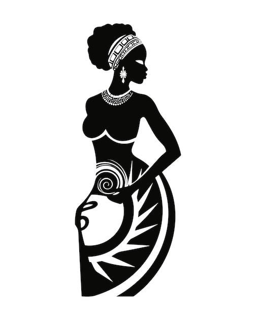 pregnant african woman