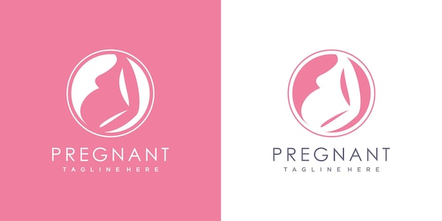 Design del logo incinta con uno stile unico e moderno vettore premium