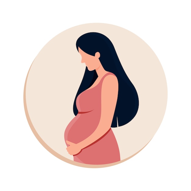 Vector pregnant mother vector illustration design