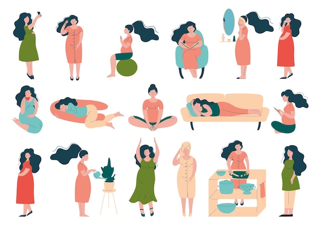 妊娠中の女性のライフスタイルと幸せな妊娠中の母親は,さまざまな活動に従事しています.