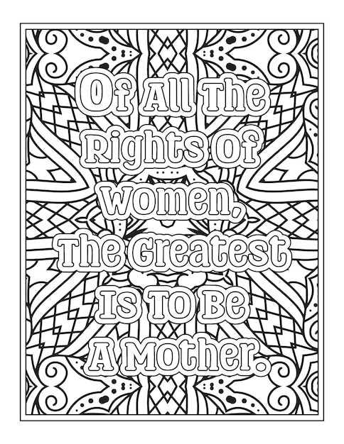 Pregnant Women Quotes Coloring Pages for Kdp Coloring Pages