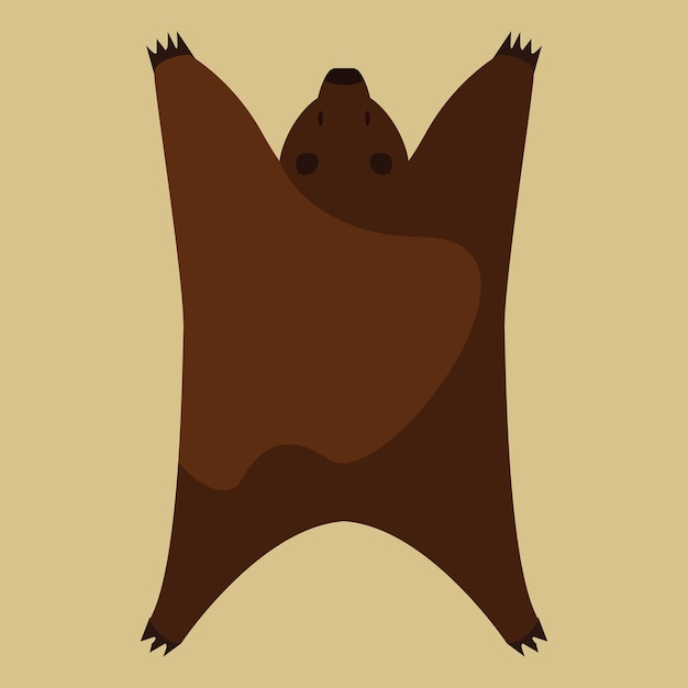 prehistoric bear skin illustration