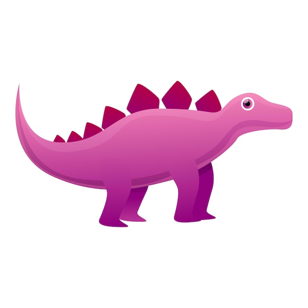 Вектор Икона доисторического динозавра карикатура на векторную икону доисторических динозавров для веб-дизайна, изолированная на белом фоне