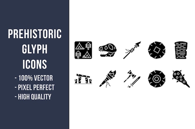 Prehistoric Glyph Icons