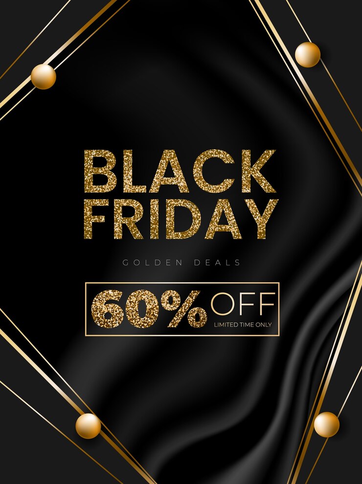 Vector premium aanbieding zwarte vrijdag spandoek of poster