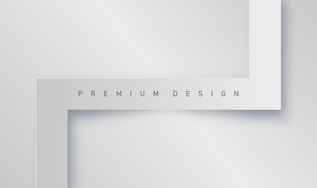 Premium abstracte realistische minimalistische witte achtergrond voor spandoek of poster