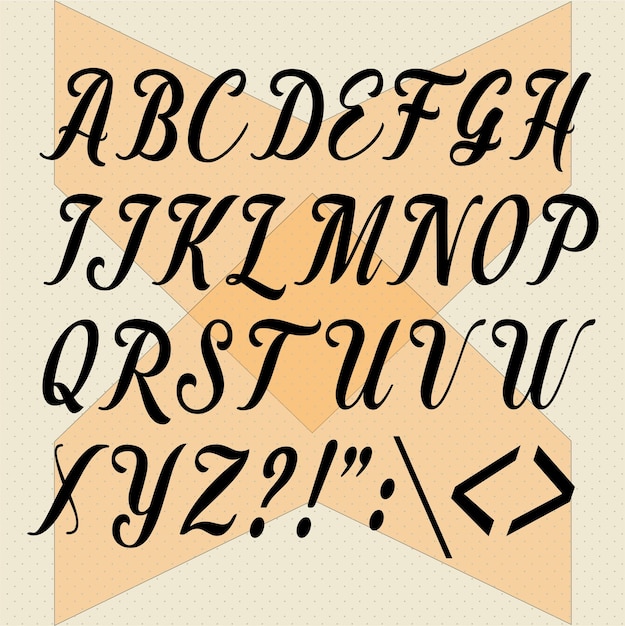 Vector premium alfabet set hoofdletters