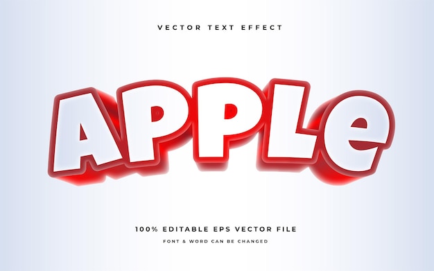 Premium apple editable text effect