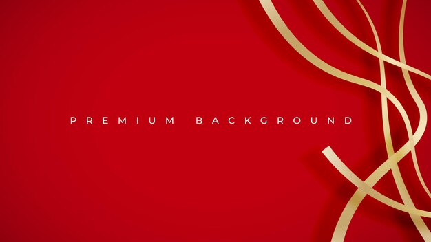 Premium background with golden lines modern luxury design template