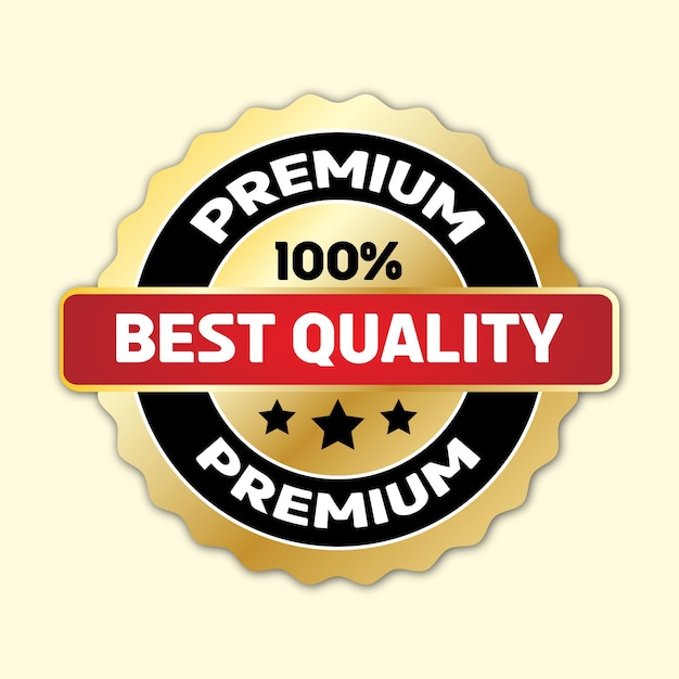 Premium badge-embleem van de beste kwaliteit