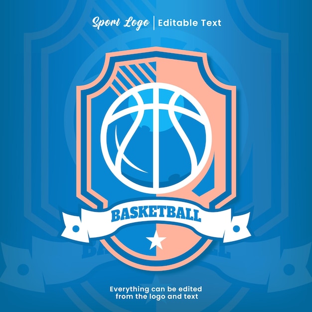 Premium basketbalsportlogo