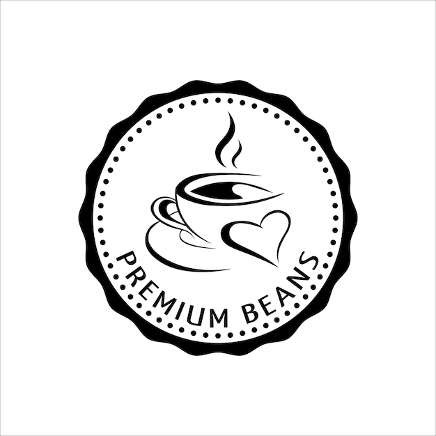 Premium beans logo illustration vector design