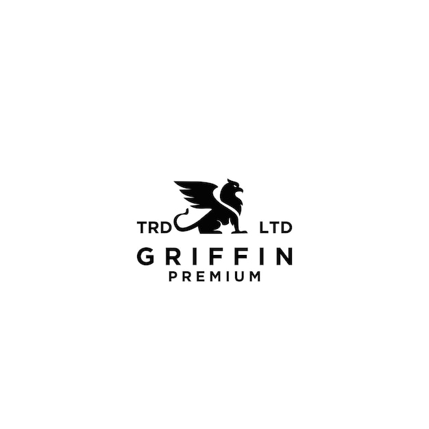 Logo di design griffin nero premium