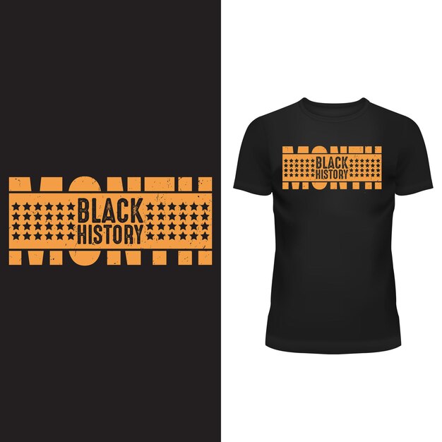 Vector premium black history month tshirt template