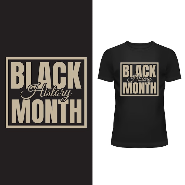 Vector premium black history month tshirt template