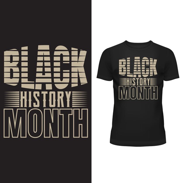 Vector premium black history month tshirt template