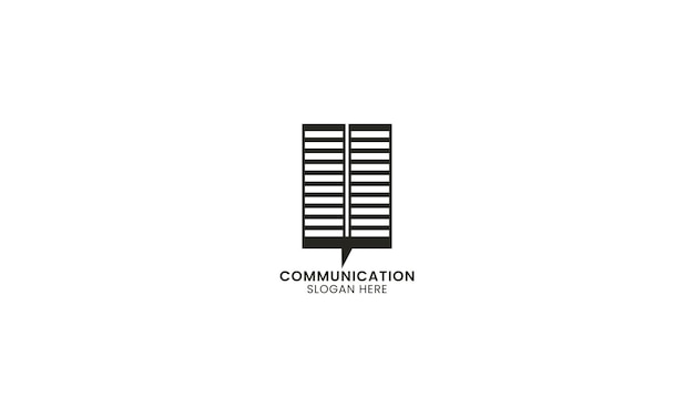 Vector premium bubble communication logo design