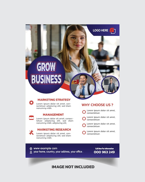 Vector premium business flyer and luxury business leaflet creative business flyer design