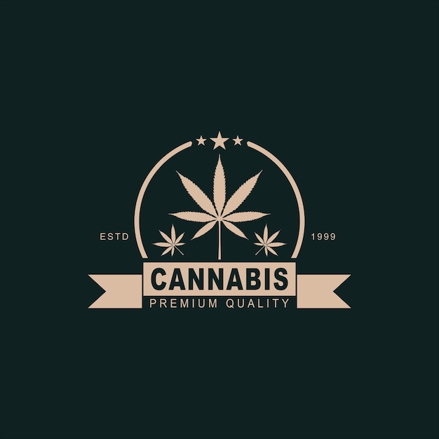 Premium cannabis-logo-ontwerp