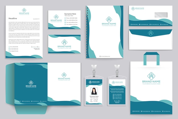 Premium care stationery template design