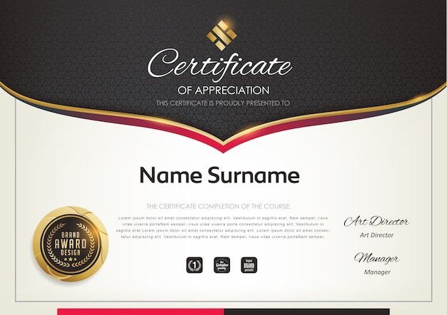 Premium certificaatsjabloon