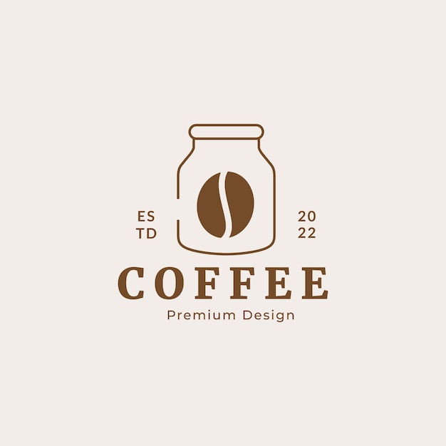 Premium coffee quality abstract logo design vector graphic illustration