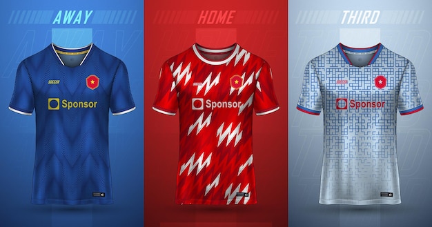 Premium collection of soccer jerseys