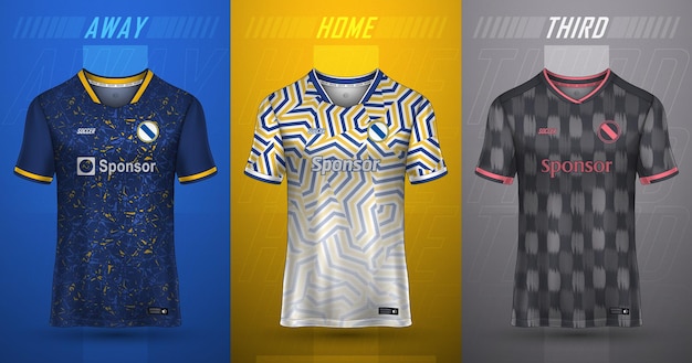 Premium collection of soccer jerseys