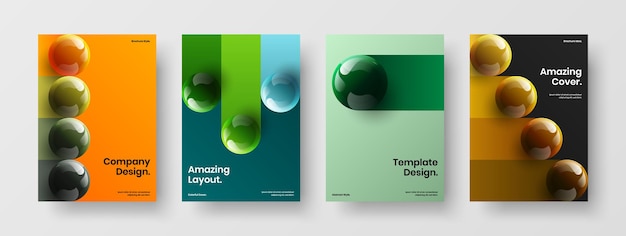 Premium cover vector design template collection