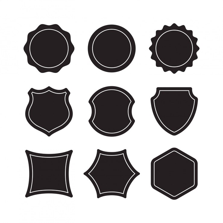 Vector premium design elements. great for retro vintage logos. black frames designers collection