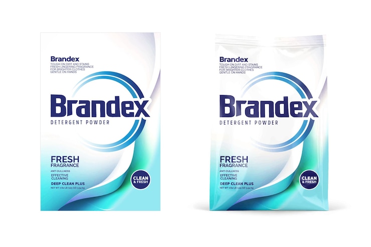 Vector premium detergent packaging design highquality