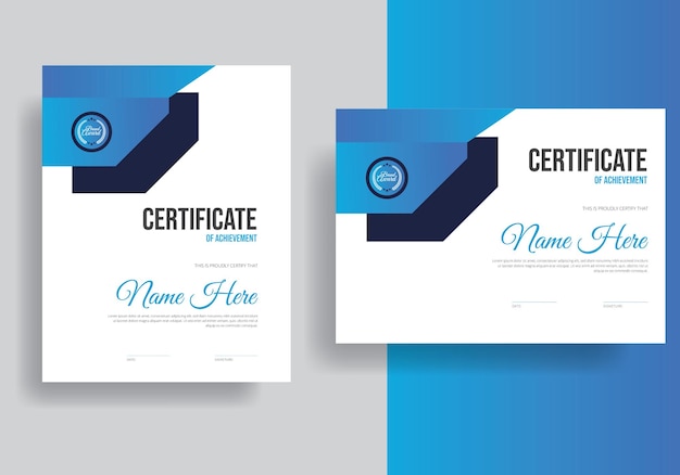 premium diploma certificate template 3d model style certificate design advertisement winner.