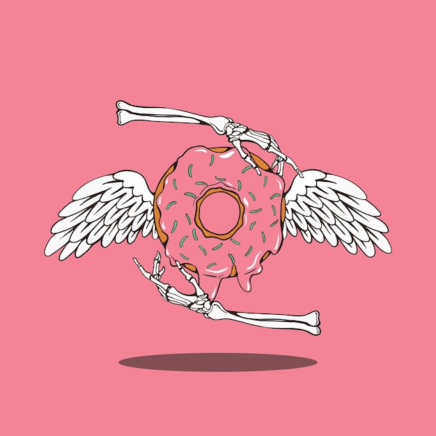 Vector premium donut-illustratie