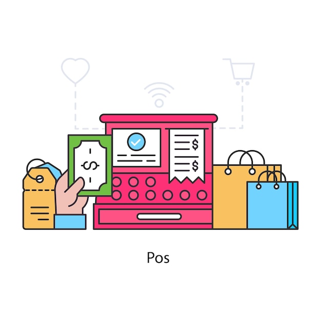 A premium download illustration of point of sale