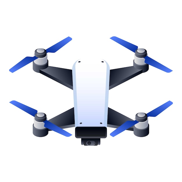 Premium drone-pictogram Isometrisch van premium drone vector pictogram voor webdesign geïsoleerd op een witte achtergrond