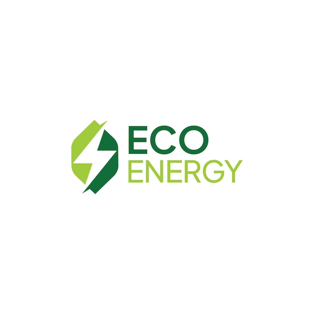 Premium eco energy moderne logo vectorillustratie