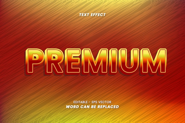 Premium - effetti di testo 3d modificabili