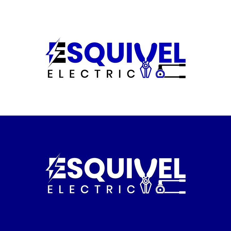 वेक्टर premium electric energy repair amp tools logo design earth shohag